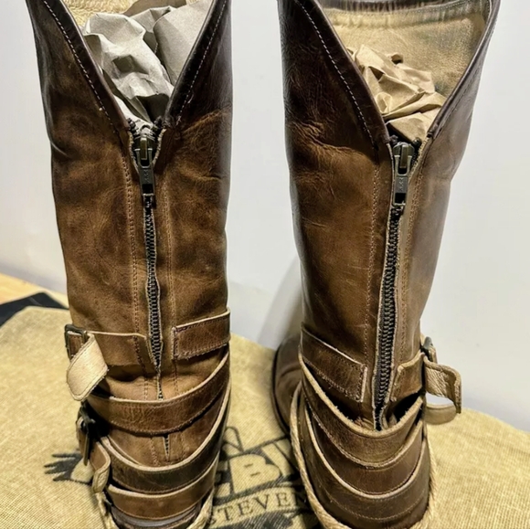 Freebird by Steven Drove brown leather boots size 10 - Picture 3 of 10